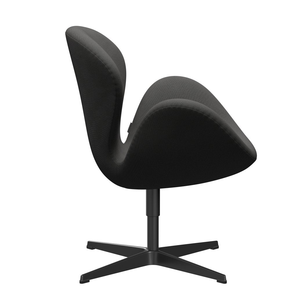 [product_category]-Fritz Hansen Swan Lounge Chair, Black Lacquered/Fame Dark Grey-Fritz Hansen-3320-F61133-BLLA-FRI-3