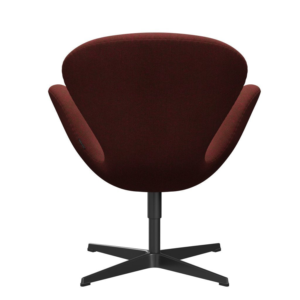 [product_category]-Fritz Hansen Swan Lounge Chair, Black Lacquered/Hallingdal Red/Green-Fritz Hansen-3320-HAL660-BLLA-FRI-4