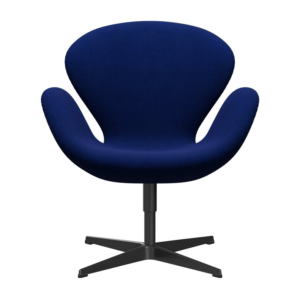 [product_category]-Fritz Hansen Swan Lounge Chair, Black Lacquered/Hallingdal Sea Blue-Fritz Hansen-3320-HAL754-BLLA-FRI-1