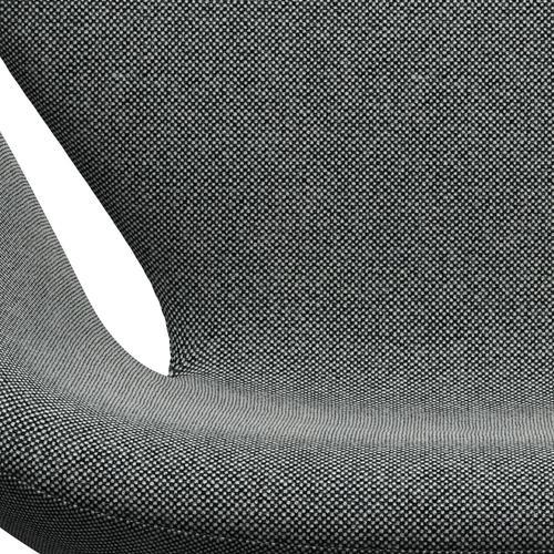 [product_category]-Fritz Hansen Swan Lounge Chair, Black Lacquered/Hallingdal White Black-Fritz Hansen-3320-HAL166-BLLA-FRI-6