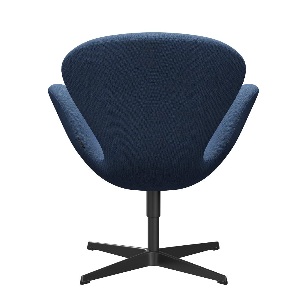 [product_category]-Fritz Hansen Swan Lounge Chair, Black Lacquered/Re Wool Blue/Natural-Fritz Hansen-3320-REW758-BLLA-FRI-4