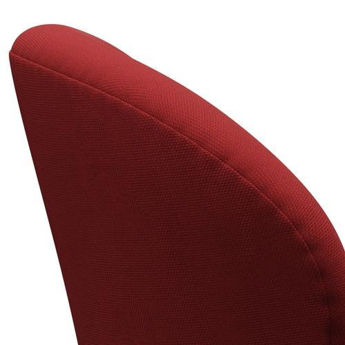 [product_category]-Fritz Hansen Swan Lounge Chair, Black Lacquered/Steelcut Red-Fritz Hansen-3320-STI660-BLLA-FRI-5