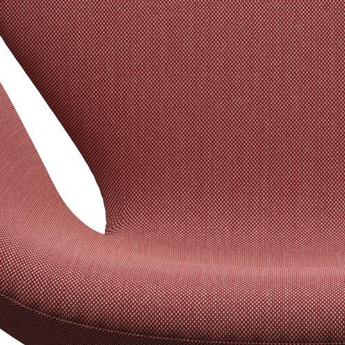 [product_category]-Fritz Hansen Swan Lounge Chair, Black Lacquered/Steelcut Trio Pink/Red/Black-Fritz Hansen-3320-STR636-BLLA-FRI-6