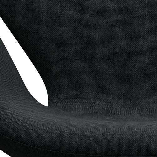 [product_category]-Fritz Hansen Swan Lounge Chair, Black Lacquered/Sunniva Black/Dark Grey-Fritz Hansen-3320-SV183-BLLA-FRI-6