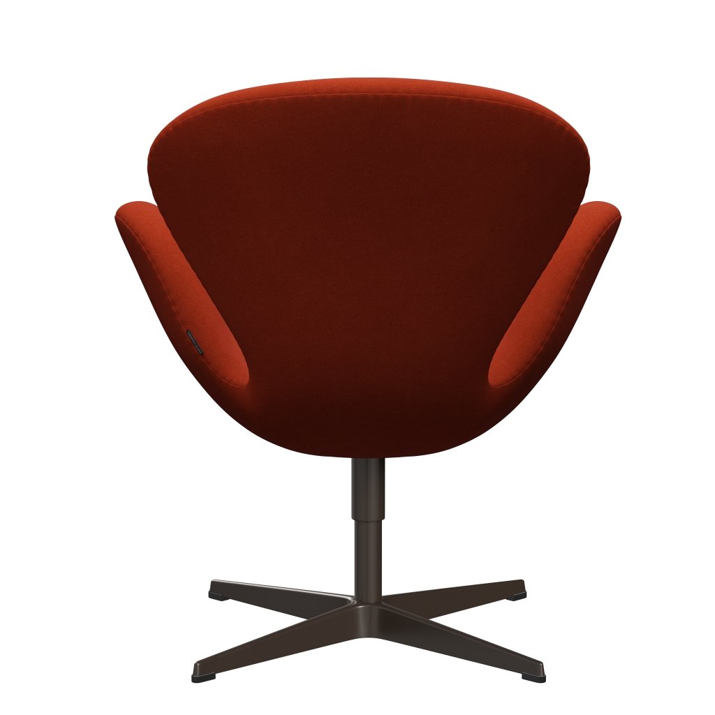 [product_category]-Fritz Hansen Swan Lounge Chair, Brown Bronze/Divina Terracotta-Fritz Hansen-3320-DIV552-BBBASE-FRI-4