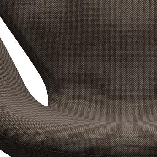 [product_category]-Fritz Hansen Swan Lounge Chair, Brown Bronze/Steelcut Trio Grey/Brown-Fritz Hansen-3320-STR376-BBBASE-FRI-6