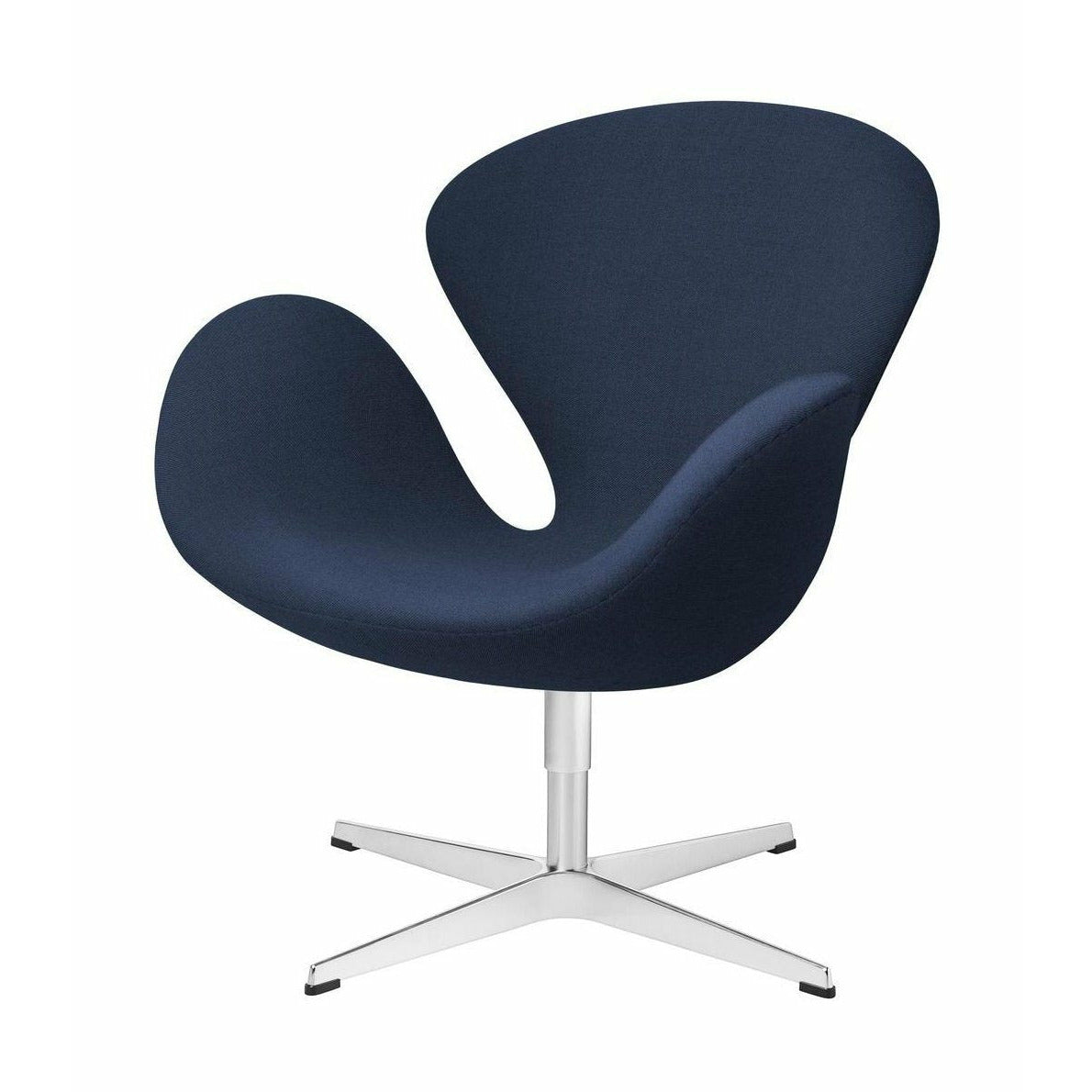 [product_category]-Fritz Hansen Swan Lounge Chair Fabric, Christianshavn Blue Uni-Fritz Hansen-3320-Alu-Christianshavn-1153-FRI-1