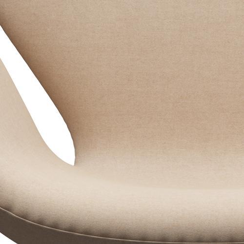 [product_category]-Fritz Hansen Swan Lounge Chair, Satin Brushed Aluminium/Divina Md Crème-Fritz Hansen-3320-DMD203-SPAL-FRI-6