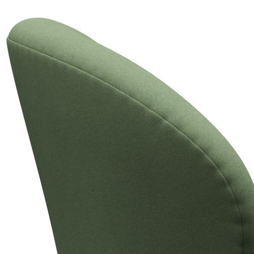 [product_category]-Fritz Hansen Swan Lounge Chair, Satin Brushed Aluminium/Divina Olive Green-Fritz Hansen-3320-DIV856-SPAL-FRI-5