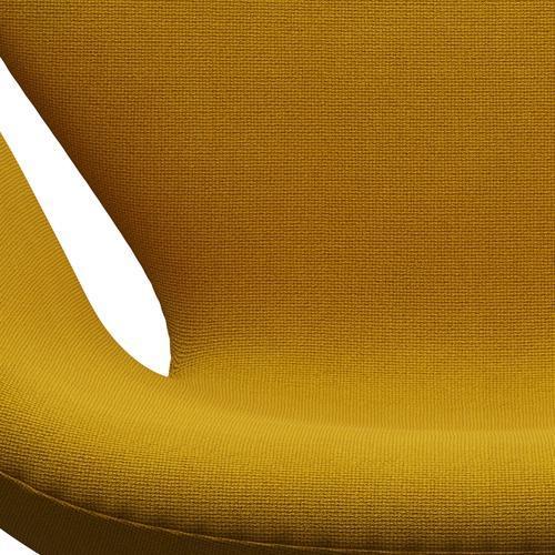 [product_category]-Fritz Hansen Swan Lounge Chair, Satin Brushed Aluminium/Hallingdal Mustard-Fritz Hansen-3320-HAL457-SPAL-FRI-6