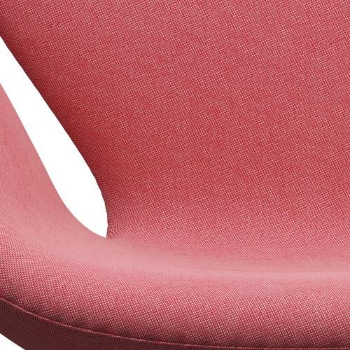 [product_category]-Fritz Hansen Swan Lounge Chair, Satin Brushed Aluminium/Rime Light Red/White-Fritz Hansen-3320-RIM621-SPAL-FRI-6