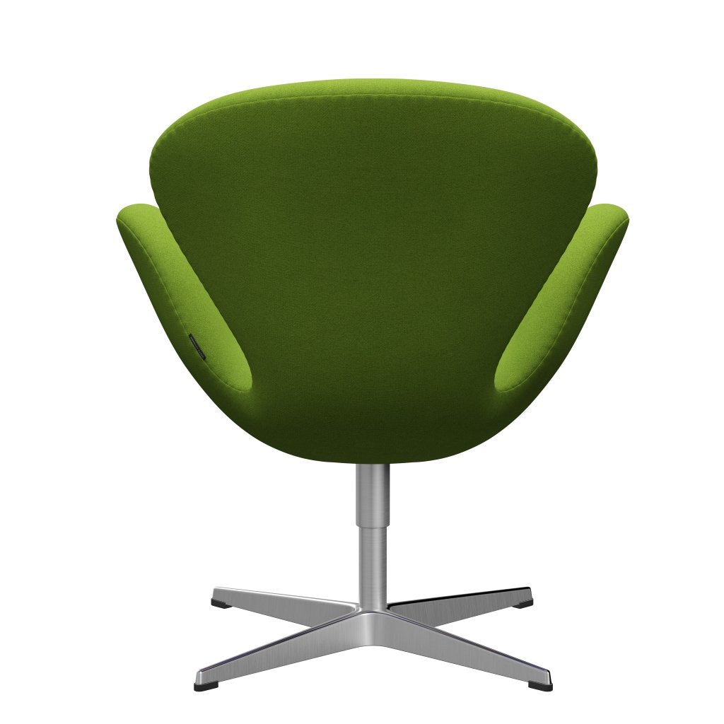 [product_category]-Fritz Hansen Swan Lounge Chair, Satin Brushed Aluminium/Tonus Lime-Fritz Hansen-3320-TON118-SPAL-FRI-4