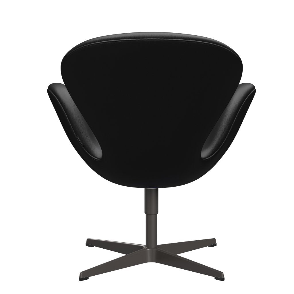 [product_category]-Fritz Hansen Swan Lounge Chair, Warm Graphite/Aura Black-Fritz Hansen-3320-CLBLA-WGBASE-FRI-4