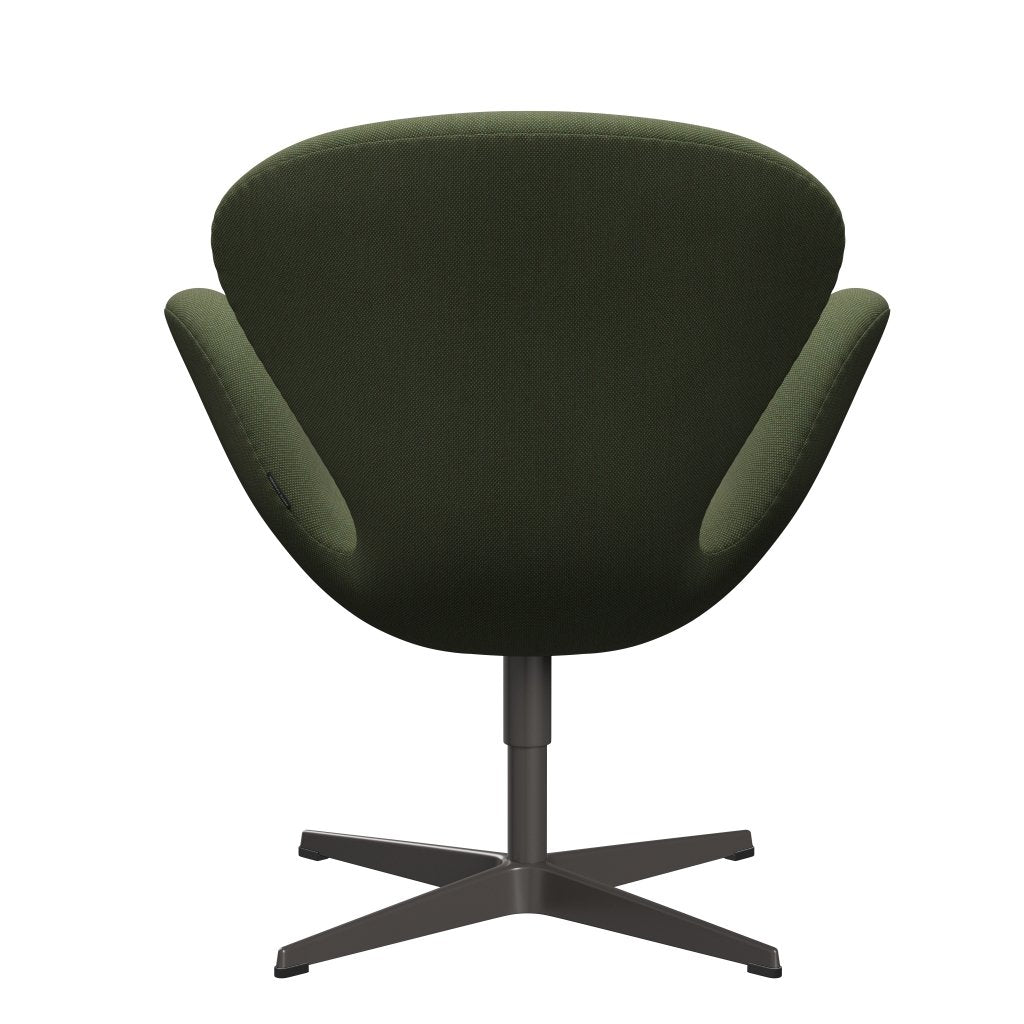 [product_category]-Fritz Hansen Swan Lounge Chair, Warm Graphite/Steelcut Trio Delicate Green-Fritz Hansen-3320-STR946-WGBASE-FRI-4