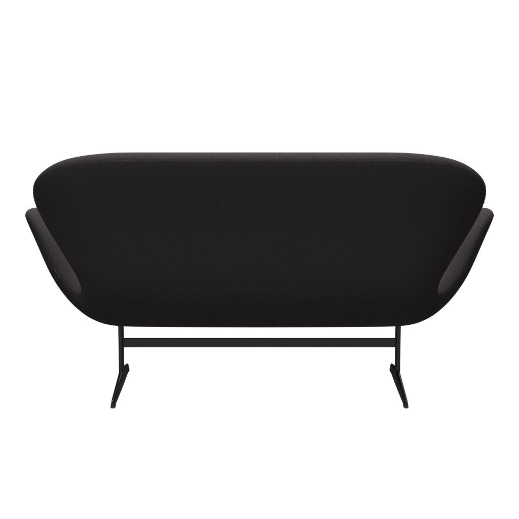 [product_category]-Fritz Hansen Swan Sofa 2 Seater, Black Lacquered/Capture Charcoal-Fritz Hansen-3321-CP5501-BLLA-FRI-4