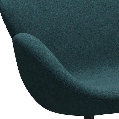 [product_category]-Fritz Hansen Swan Sofa 2 Seater, Black Lacquered/Divina Md Turquoise Dark-Fritz Hansen-3321-DMD843-BLLA-FRI-7