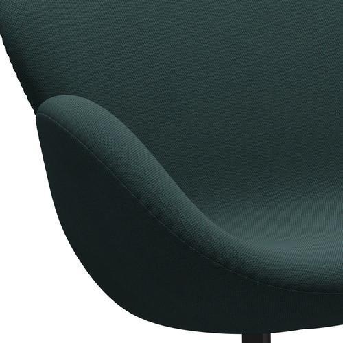 [product_category]-Fritz Hansen Swan Sofa 2 Seater, Black Lacquered/Steelcut Trio Bottle Green-Fritz Hansen-3321-STR996-BLLA-FRI-7