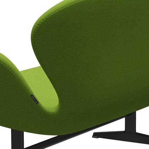 [product_category]-Fritz Hansen Swan Sofa 2 Seater, Black Lacquered/Tonus Lime-Fritz Hansen-3321-TON118-BLLA-FRI-5