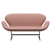 Fritz Hansen Svanesofa 2-Personers, Brown Bronze/Canvas Pale Pink