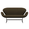 Fritz Hansen Svanesofa 2-personere, Brown Bronze/Divina Brun (984)