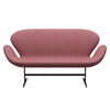 Fritz Hansen Svanesofa 2-personere, Brown Bronze/Divina Melange Pink