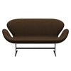 Fritz Hansen Svanesofa 2-Personers, Brown Bronze/Divina Melange Varm Brun