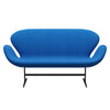 Fritz Hansen Svanesofa 2-Personers, Brown Bronze/Fame Ocean Blue