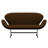 Fritz Hansen Svanesofa 2-Personers, Brown Bronze/Hallingdal Brun