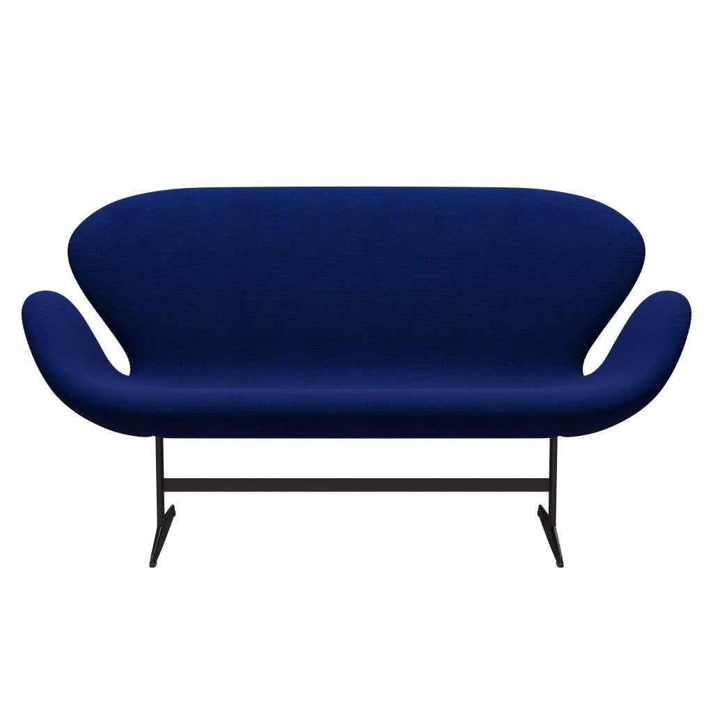 [product_category]-Fritz Hansen Swan Sofa 2 Seater, Brown Bronze/Hallingdal Sea Blue-Fritz Hansen-3321-HAL754-BBBASE-FRI-1