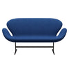 Fritz Hansen Svanesofa 2-personere, Brown Bronze/Steelcut Trio Cobalt Blue