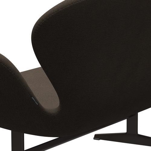 [product_category]-Fritz Hansen Swan Sofa 2 Seater, Brown Bronze/Sunniva Chocolate/Black-Fritz Hansen-3321-SV383-BBBASE-FRI-5