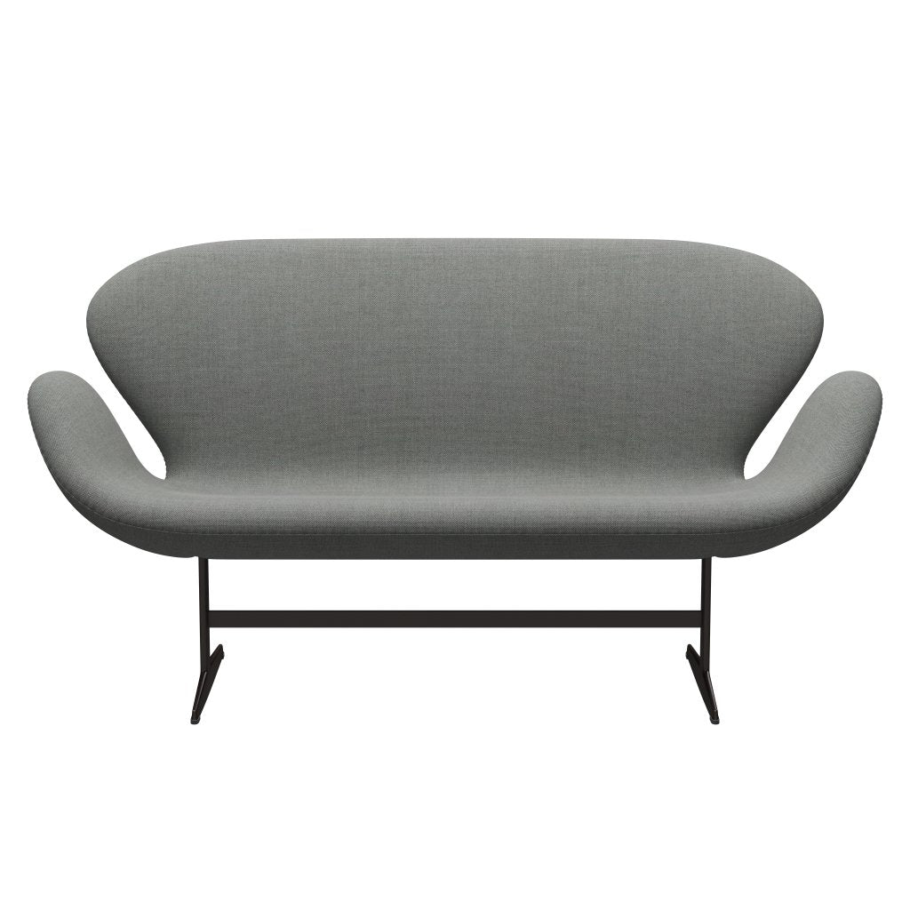 [product_category]-Fritz Hansen Swan Sofa 2 Seater, Brown Bronze/Sunniva Grey-Fritz Hansen-3321-SV242-BBBASE-FRI-1