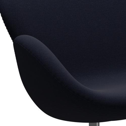 [product_category]-Fritz Hansen Swan Sofa 2 Seater, Satin Brushed Aluminium/Canvas Dark Blue-Fritz Hansen-3321-CA0794-SPAL-FRI-7