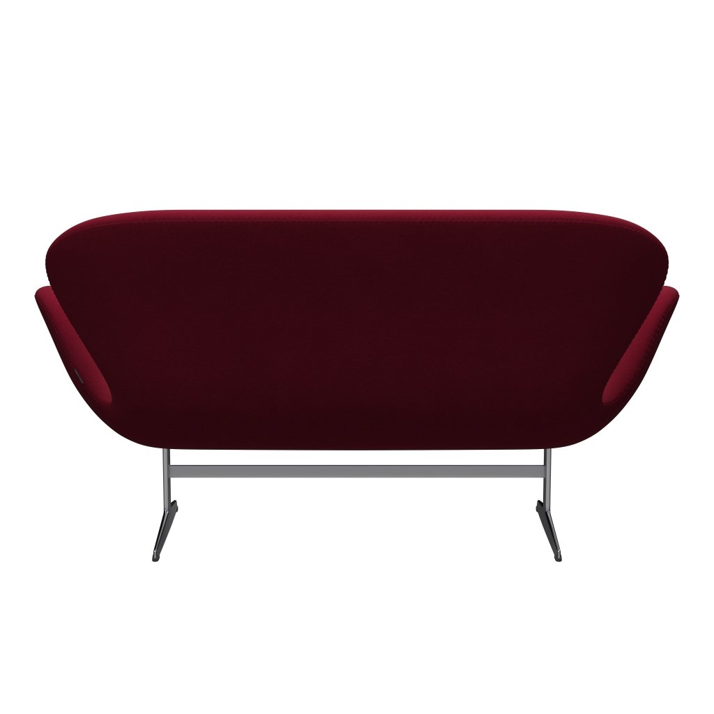 [product_category]-Fritz Hansen Swan Sofa 2 Seater, Satin Brushed Aluminium/Divina Light Aubergine-Fritz Hansen-3321-DIV652-SPAL-FRI-4