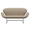 Fritz Hansen Svanesofa 2-Personers, Silver Grey/Divina Lys Beige