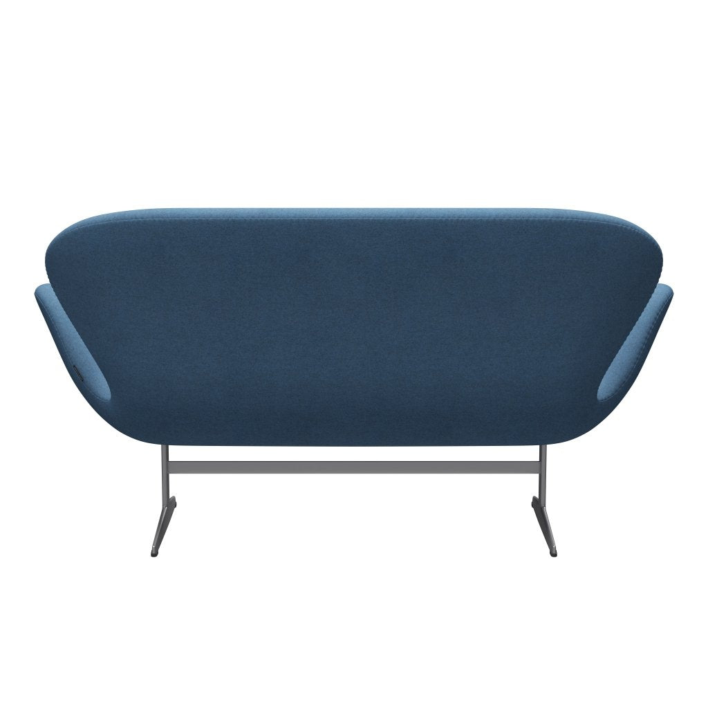 [product_category]-Fritz Hansen Swan Sofa 2 Seater, Silver Grey/Divina Melange Light Blue-Fritz Hansen-3321-DIM731-SGBASE-FRI-4