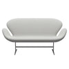 Fritz Hansen Svanesofa 2-Personers, Silver Grey/Steelcut Trio Pale Mint Green