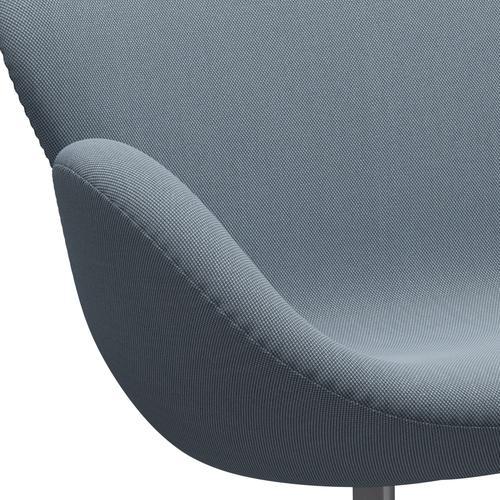 [product_category]-Fritz Hansen Swan Sofa 2 Seater, Silver Grey/Steelcut Trio Pastel Blue-Fritz Hansen-3321-STR713-SGBASE-FRI-7