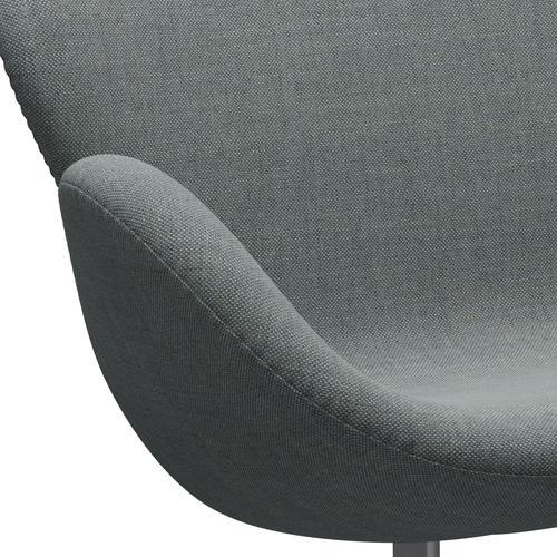 [product_category]-Fritz Hansen Swan Sofa 2 Seater, Silver Grey/Sunniva Grey/Pale Green-Fritz Hansen-3321-SV152-SGBASE-FRI-7