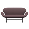 Fritz Hansen Svanesofa 2-personere, varm grafit/fange aubergine