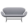 Fritz Hansen Svanesofa 2-personere, varm grafit/Christianshavn Light Gray Uni