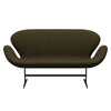 Fritz Hansen Svanesofa 2-Personers, Warm Graphite/Divina Melange Dusty Olive