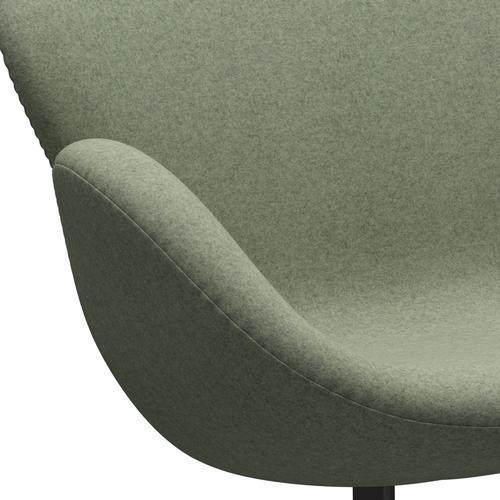 [product_category]-Fritz Hansen Swan Sofa 2 Seater, Warm Graphite/Divina Melange Light Green-Fritz Hansen-3321-DIM917-WGBASE-FRI-7