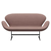 Fritz Hansen Svanesofa 2-personere, Warm Graphite/Re-Wool Pale Rose/Natural