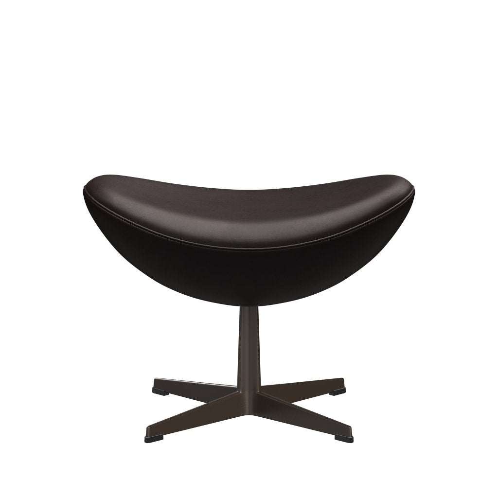 [product_category]-Fritz Hansen The Egg Foot Stool, Brown Bronze/Grace Dark Brown-Fritz Hansen-3127-ELDBR-BBBASE-FRI-1