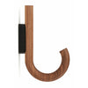 Gejst Hook, Walnut/Black Chrome