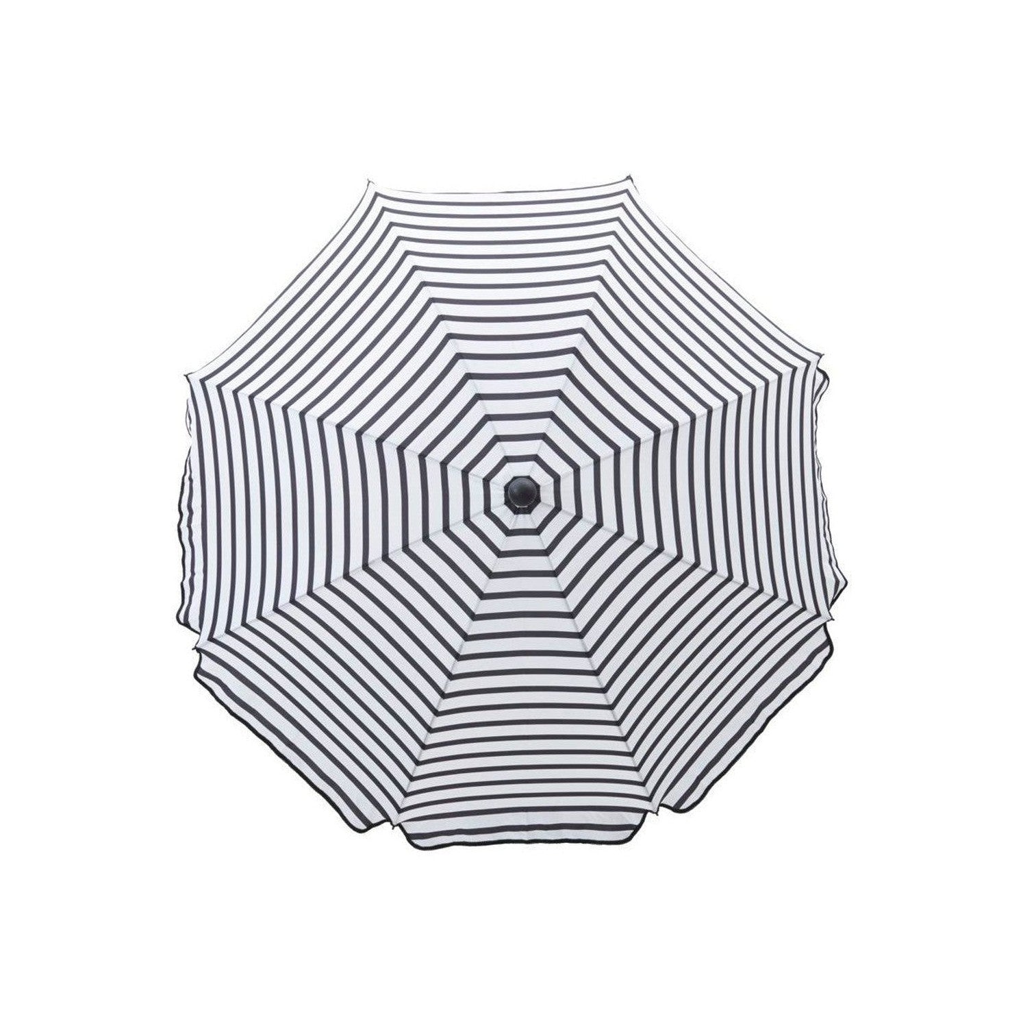 House Doctor Beach/Garden Umbrella, Hd Oktogon, Black/White