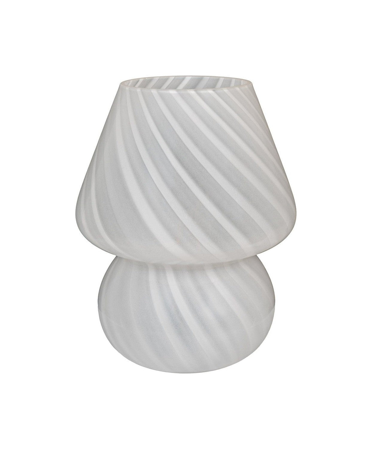 House Nordic Alton Led Mushroom Lamp, Glass, White