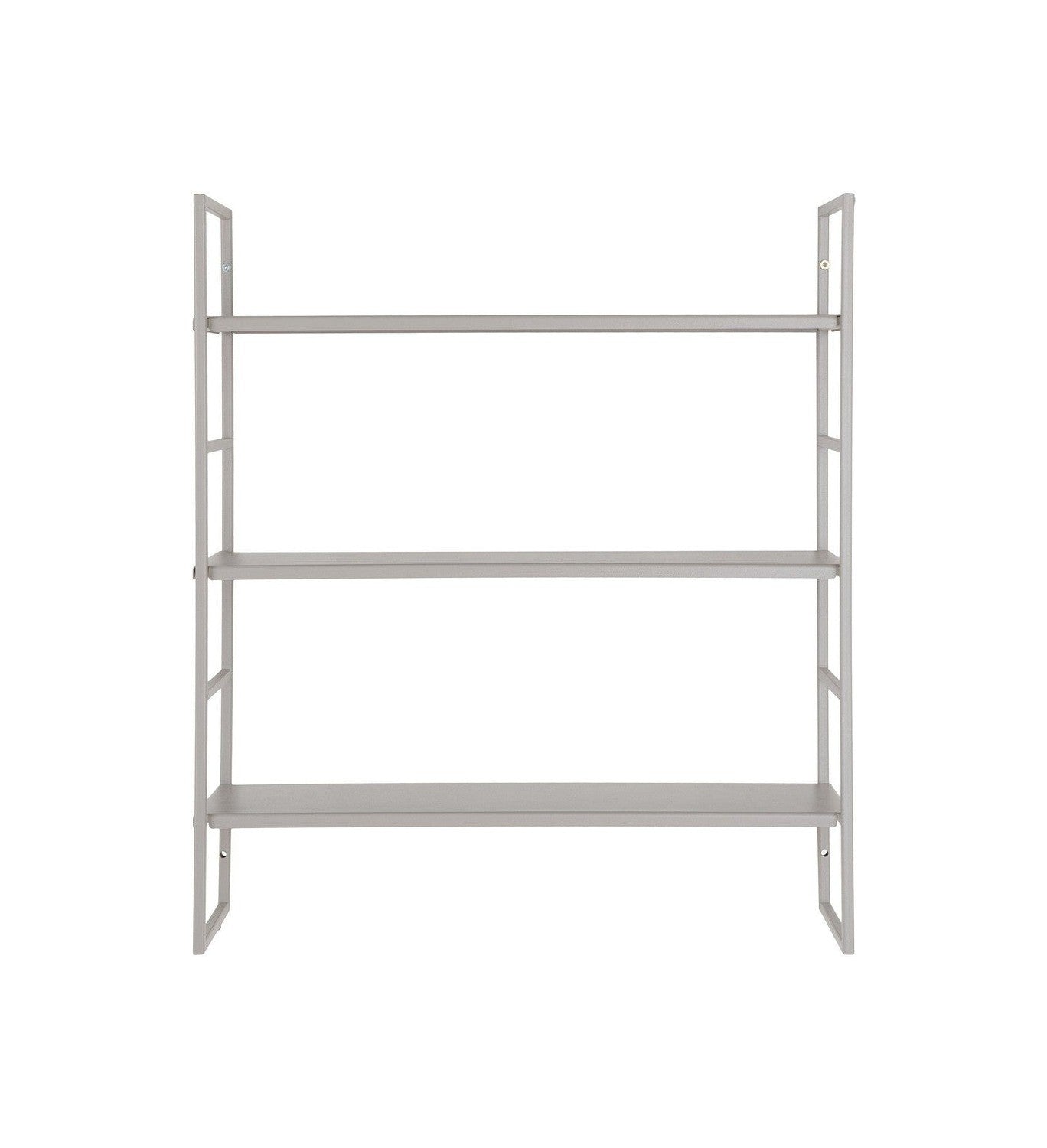 House Nordic Beja Shelves, Steel, Cool Grey, 3 Shelves, 48x17x55 Cm