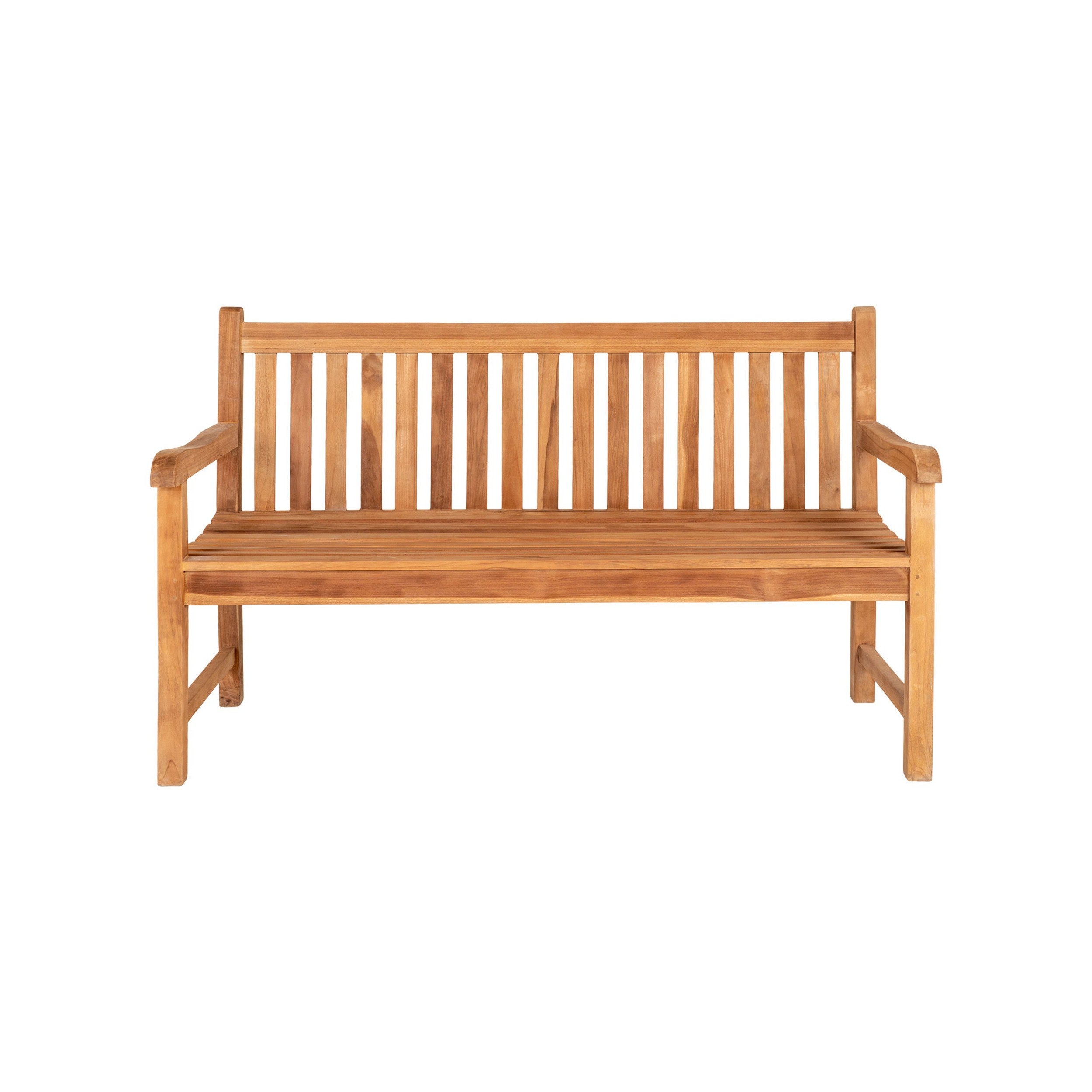 House Nordic Cabo Bench I Teak Wood, Nature, 150x62x92 Cm